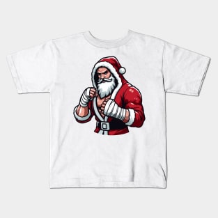 Santa "Fighter" Claus Kids T-Shirt